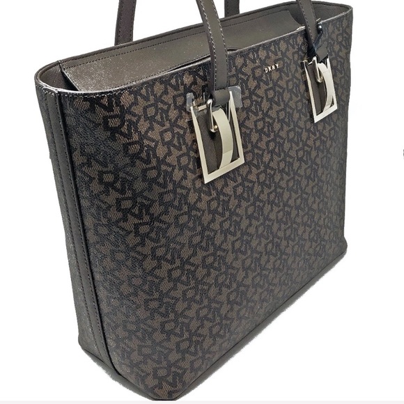 DKNY Town and Country Hardware Logo Tote - Picture 2 of 6